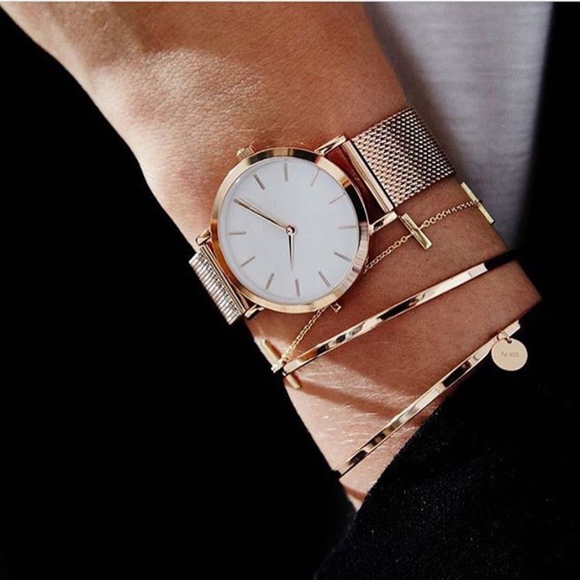 Salty Cold Brew Accessories - Minimalist Stainless Steel Slim Trendy Watch